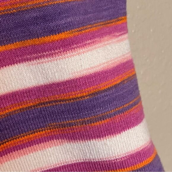 J. Crew Space-dyed Sweater Tube Top in Pink Stripes Size XXL New with Tags - Picture 4 of 10